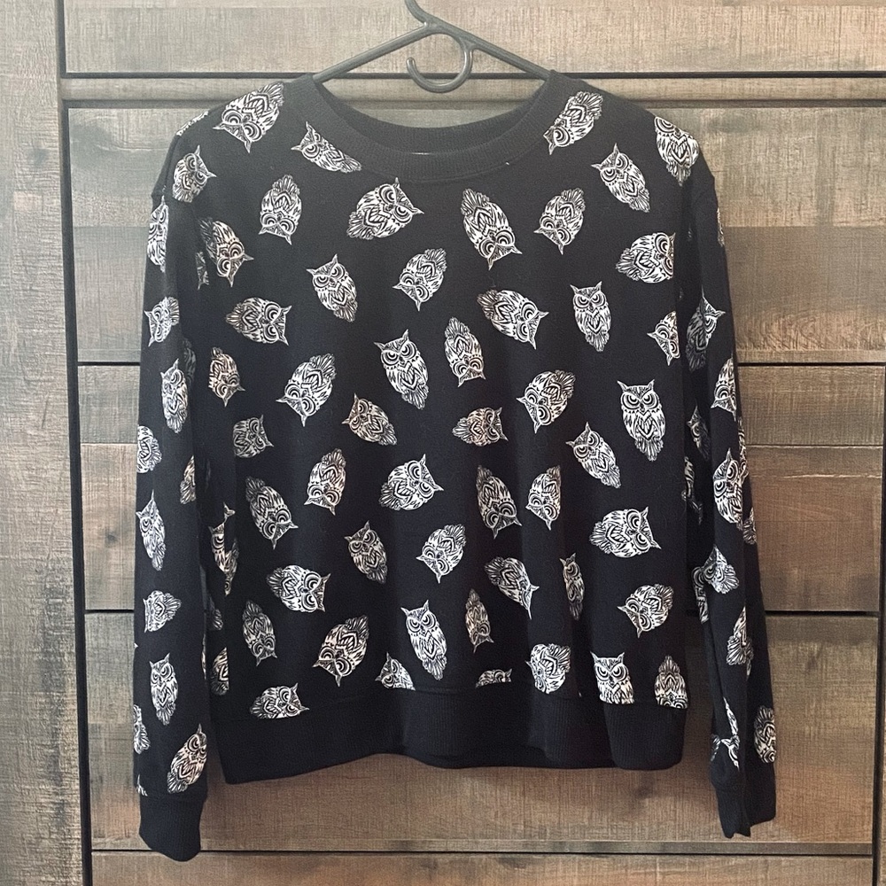 B&W Owl Sweater